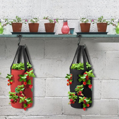 Strawberry Grow Bag Nonwoven Fabric Vertical Jardin Garden