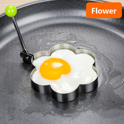 Stainless Steel Kawaii Egg Ring Molds  4 Pack