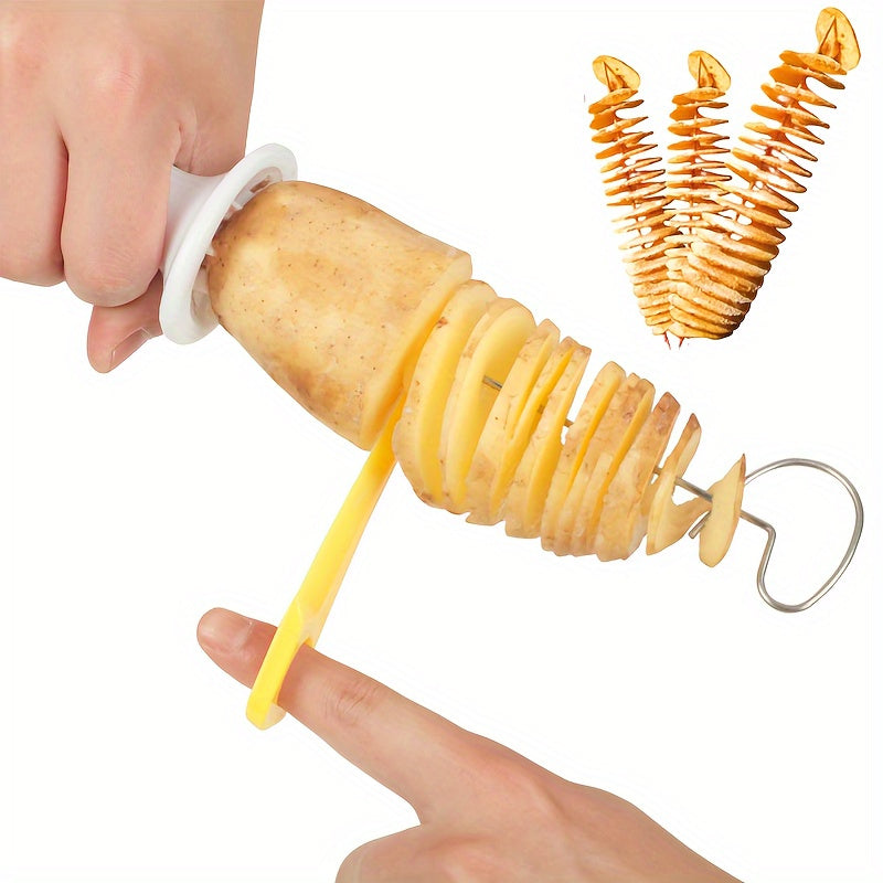 6Piece Stainless Steel Spiral Potato Slicer Set