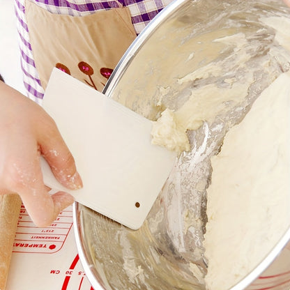 Versatile Plastic Dough Scraper Essential Baking Tool