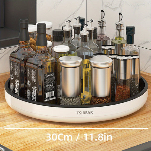 1pc 360° Rotating Kitchen Organizer - Multifunctional Storage for