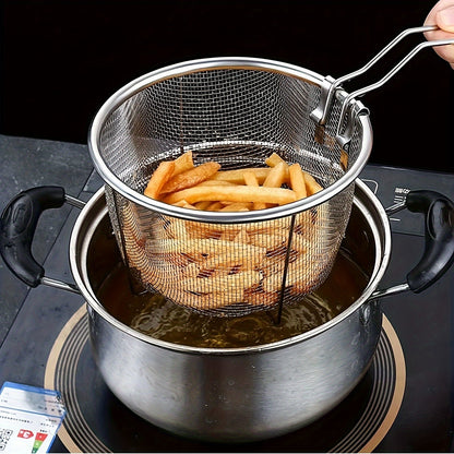 Multifunctional Foldable Stainless Steel Colander for Kitchen Use