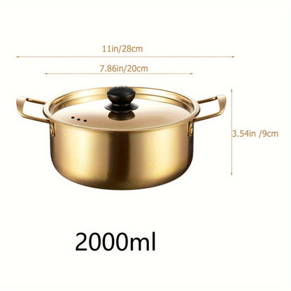 Stainless Steel Korean Ramen Pot for Induction Cooking