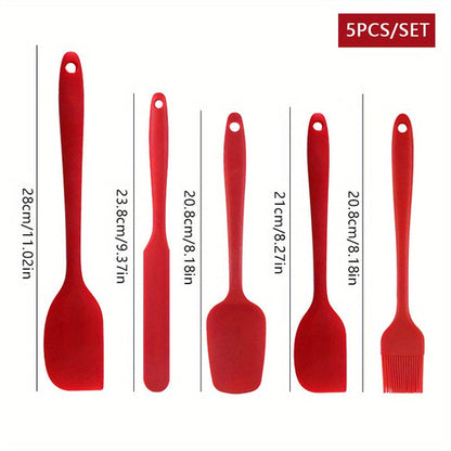 Versatile Silicone Spatula Set Bake Brush and More