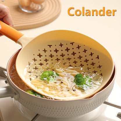 HighTemperature Resistant Long Handle Kitchen Colander