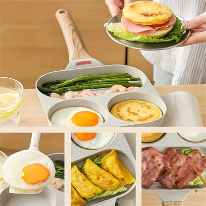 Premium 4Hole NonStick Frying Pan for Breakfast