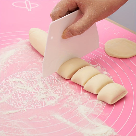 Versatile Plastic Dough Scraper Essential Baking Tool