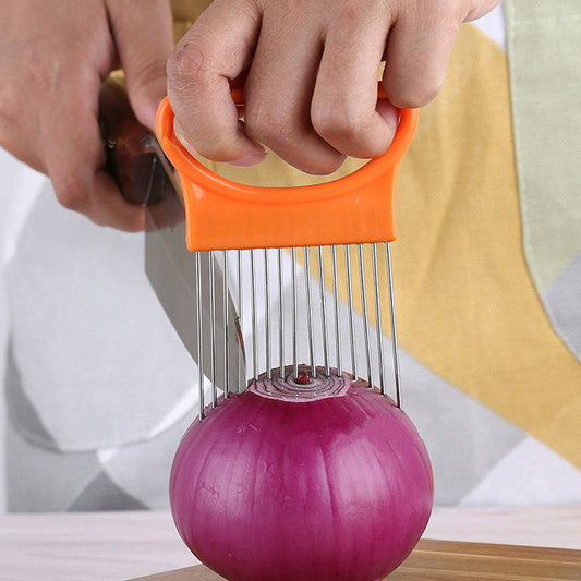 Effortless Onion Slicer MessFree Kitchen Gadget