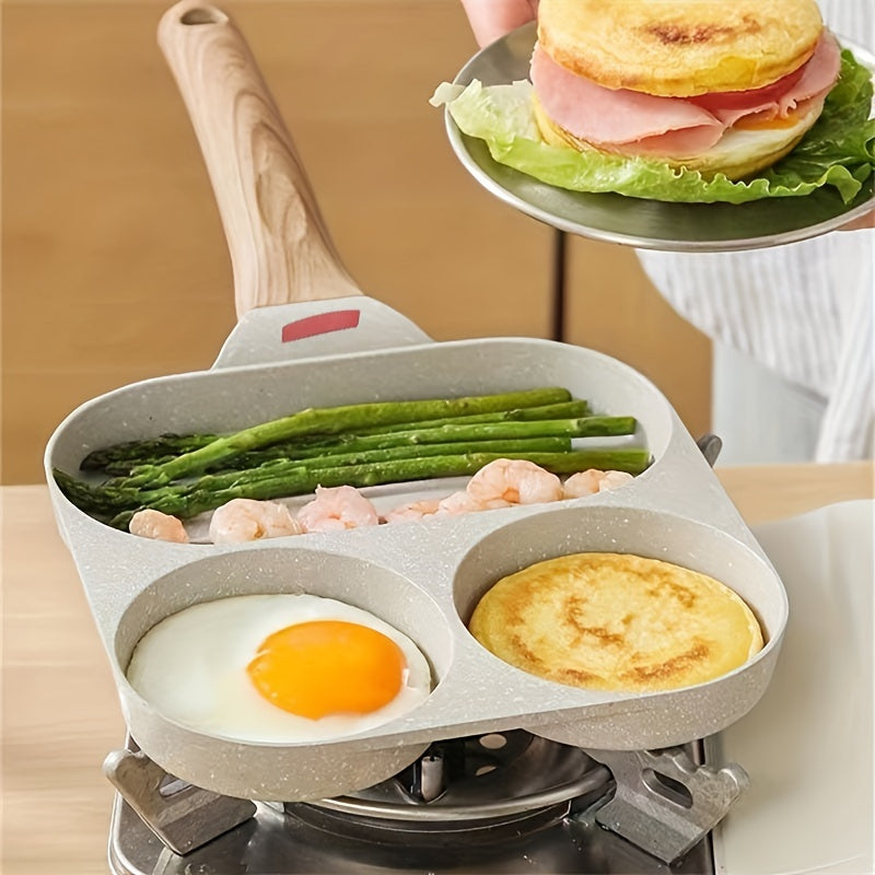 Premium 4Hole NonStick Frying Pan for Breakfast