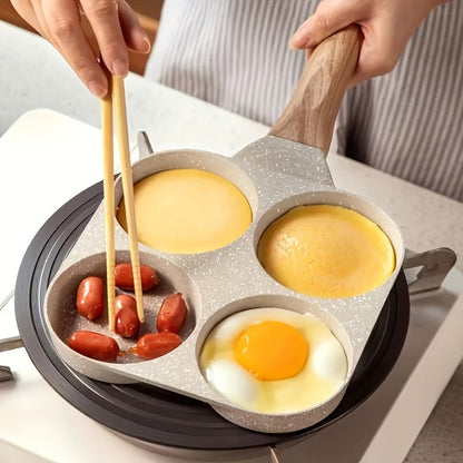 Premium 4Hole NonStick Frying Pan for Breakfast