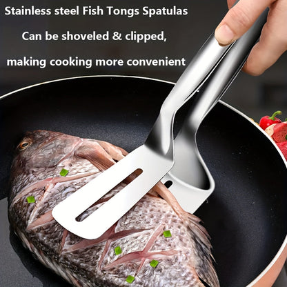 MultiFunctional Stainless Steel Steak Clips and Spatula