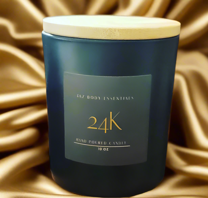 24K lux candle 10 oz