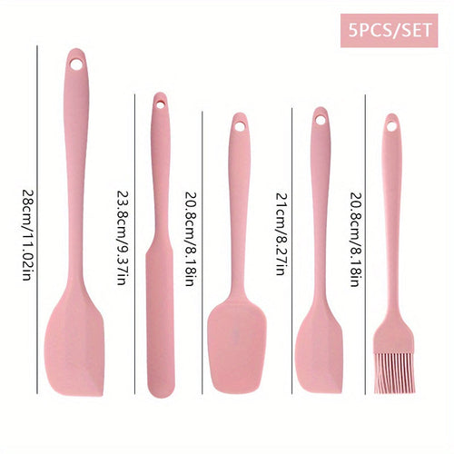 Versatile Silicone Spatula Set Bake Brush and More