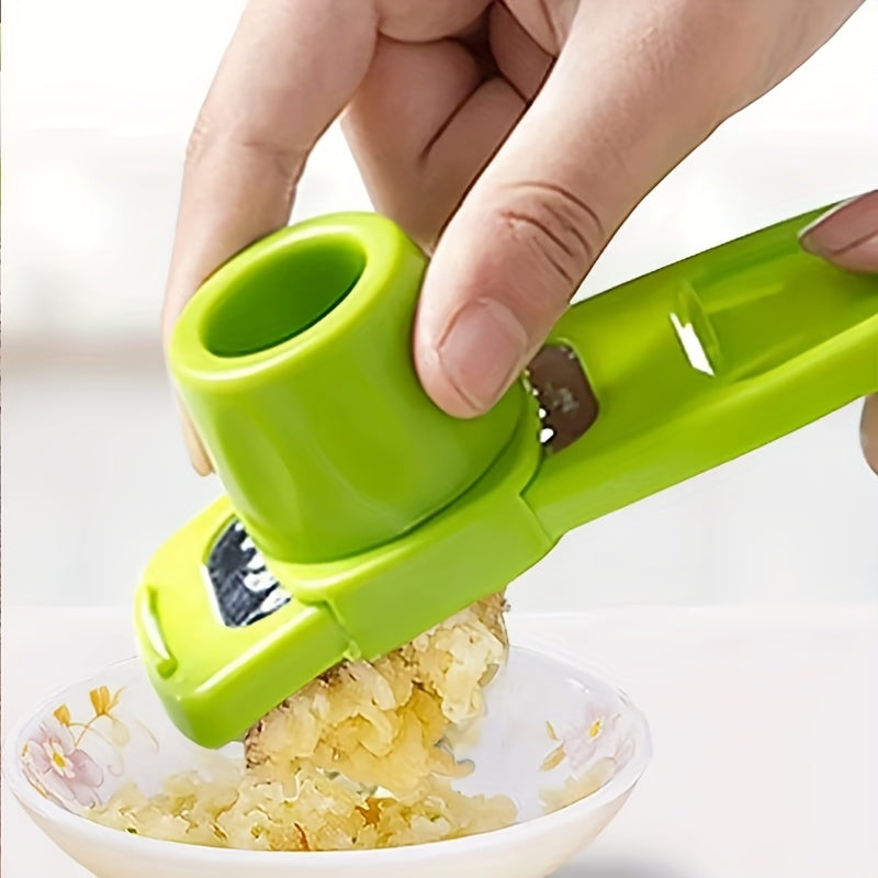 Compact MultiFunction Garlic Grinder  Press  Quick Durable Kitchen