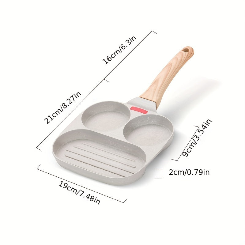 Premium 4Hole NonStick Frying Pan for Breakfast