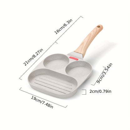 Premium 4Hole NonStick Frying Pan for Breakfast