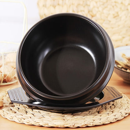 HeatResistant Ceramic Bibimbap Bowl for Outdoor Cooking